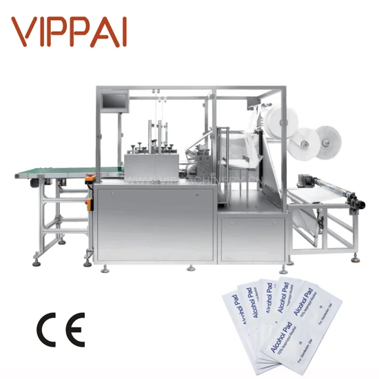 Produttore di macchine confezionatrici per la produzione di tessuti per salviette umidificate e tamponi imbevuti di alcol per disinfezione automatica ad alta velocità
